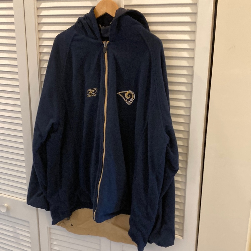 St. Louis Rams Vintage NFL Reebok Team Issue Reversible Heavyweight Parka